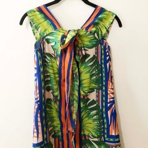 Carioca Barbados Tropical Mini Cover up Dress